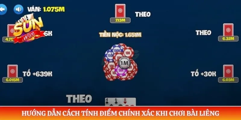 Hướng dẫn cách tính điểm chính xác khi chơi bài liêng